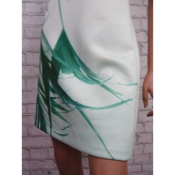 Catherine Malandrino Raffie Placid Palm Print Vback Shift Dress 6 NEW - Picture 10 of 12